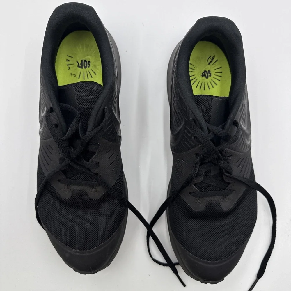 SHOES‎ RUNNING Nike Star 2 GS W 7 5.5Y Triple Black AQ3542-003
